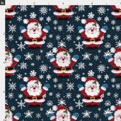 New! Santa Embroidery Snowflakes Christmas preorder
