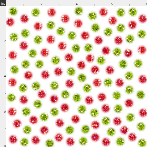Mean One Glitter Dots Lime & Red