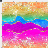 Rainbow Ink Glittery Splash #2  preorder