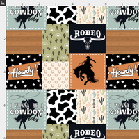 New! Cowboy Howdy Rodeo Patches