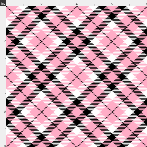 New! Tartan Pink Black diagonal Plaid preorder