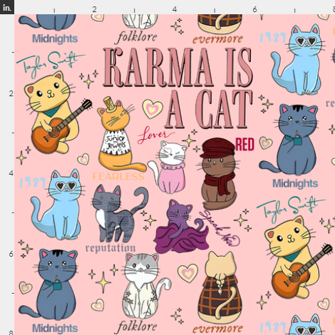 Karma is a Cat Pink