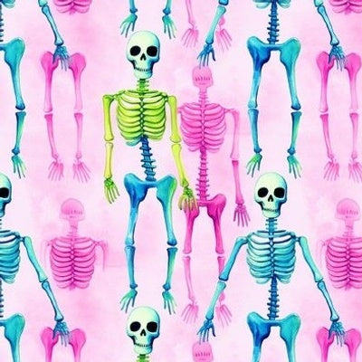 Halloween Tall neon Skeletons preorder