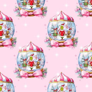 Grichy Snow Globe starry Pink Christmas preorder