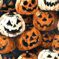 Retro Halloween Pumpkins Stacked preorder