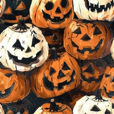Retro Halloween Pumpkins Stacked preorder