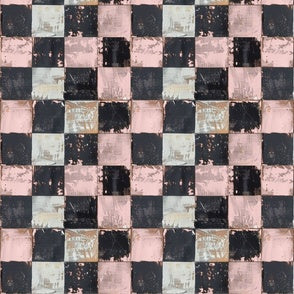 Halloween Grunge Checkers Pink preorder