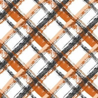 Halloween Fall grunge diagonal Plaid preorder