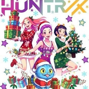 Huntrix Holiday White * JPG Digital Download seamless file