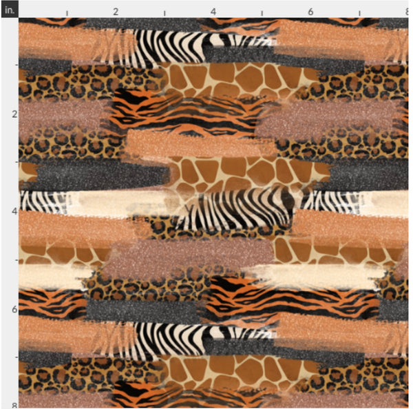 Safari Animal print Brush Strokes preorder