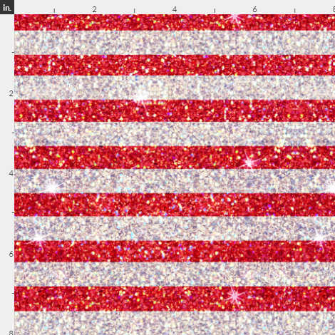 SWIM Red/Silver Glitter Stripes 4th of July SWIM