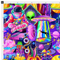 Trippy Neon Outer Space