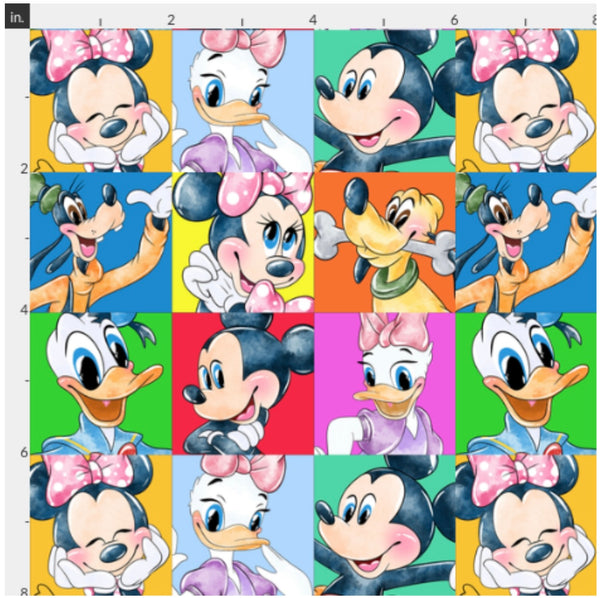 Mouse Park Character Squares PO