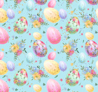 Easter Aqua Floral Eggs preorder