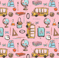 Back to School Bus Pink Pink  preorder