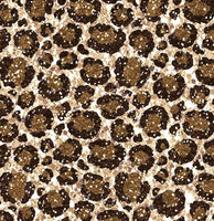 Mocha Carmel Cheetah Gold Glitter leopard