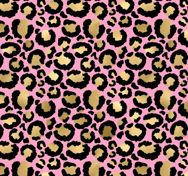 Cheetah pink/gold/black