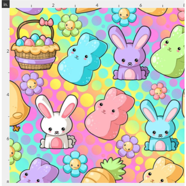 Peeps Bunnies floral