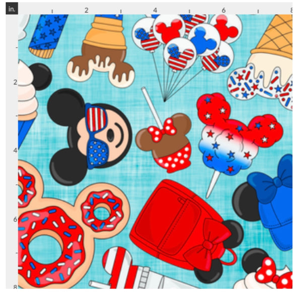Mouse Park Snacks 4th of July preorder