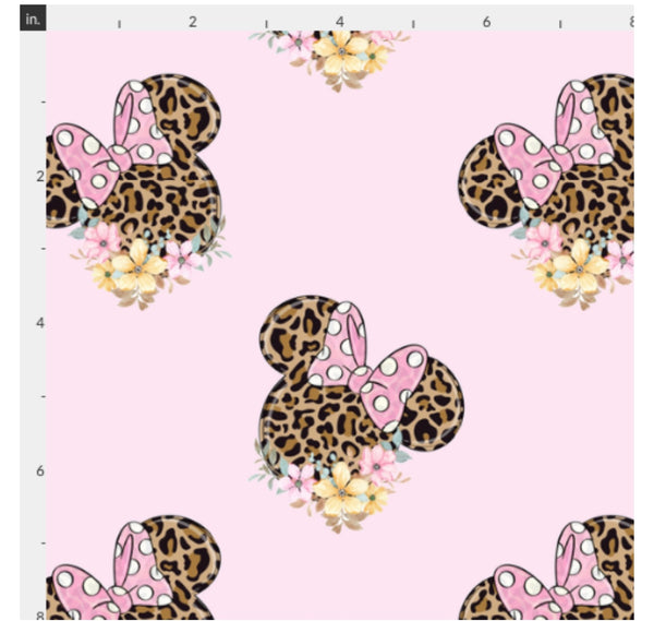 Mouse Floral Blush pink