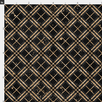 Happy New Year Glitter Plaid