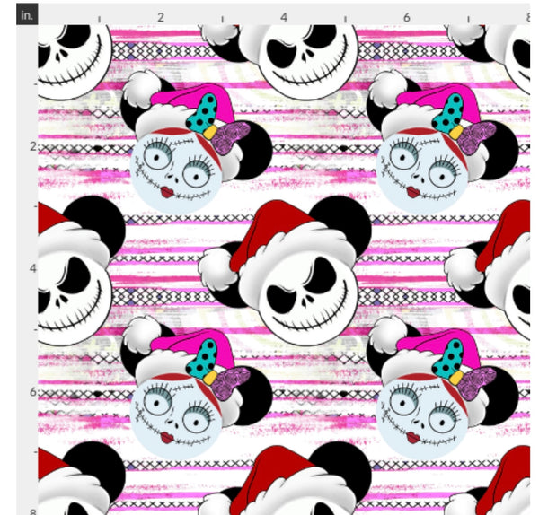 NBC Jack Sally Santa grunge stripe preorder